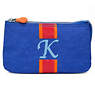 Creativity Large Pouch With Initial,Glacier Blue Multi,small