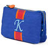 Creativity Large Pouch With Initial,Glacier Blue Multi,small