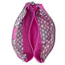 Creativity Large Pouch With Initial,Orchid Stripe,small