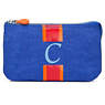 Creativity Large Pouch With Initial,Glacier Blue Multi,small