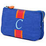 Creativity Large Pouch With Initial,Glacier Blue Multi,small