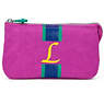 Creativity Large Pouch With Initial,Pink Orchid Multi,small