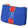 Creativity Large Pouch With Initial,Glacier Blue Multi,small