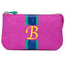 Creativity Large Pouch With Initial,Pink Orchid Multi,small