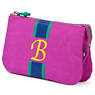 Creativity Large Pouch With Initial,Pink Orchid Multi,small