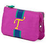 Creativity Large Pouch With Initial,Pink Orchid Multi,small