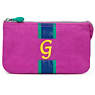 Creativity Large Pouch With Initial,Pink Orchid Multi,small