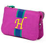 Creativity Large Pouch With Initial,Pink Orchid Multi,small