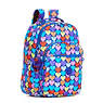 Seoul Large Printed Laptop Backpack,Festive Beauty Blue,small