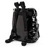 SHACKI PATENT BACKPACK,Black/White Combo,small
