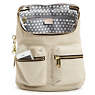 SHACKI PATENT BACKPACK,Black Patent/Linen Combo,small