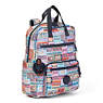 Sharpay Medium Printed Laptop Backpack,Hello Weekend,small