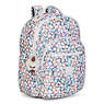Seoul Large Printed Laptop Backpack,Meadow Flower Pink,small