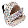 Seoul Large Printed Laptop Backpack,Meadow Flower Pink,small