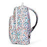 Seoul Large Printed Laptop Backpack,Meadow Flower Pink,small
