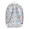 Seoul Large Printed Laptop Backpack,Meadow Flower Pink,small