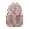 Seoul Large Printed Laptop Backpack,Zest Pink,small