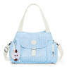 Felix Printed Handbag,Chevron Pool Blue,small