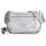 Syro Crossbody Bag,Silver Metallic,small