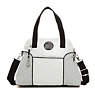 Pahneiro Perforated Bag,Alabaster,small