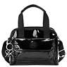 Defea Handbag,Black Patent,small