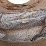 Bagsational Handbag,Metallic Pewter Croc,small