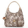 Bagsational Handbag,Beige Snake,small