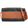 Helena Leather Clutch,Geo Print Mix,small