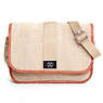 Louiza Crossbody Bag,Metallic Pewter Croc,small