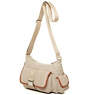 Priska Handbag,Metallic Pewter Croc,small
