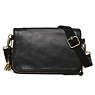 Verra Leather Crossbody Bag,Black,small