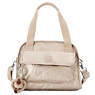 STAR SMALL METALLIC HANDBAG,Toasty Gold,small