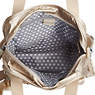 STAR SMALL METALLIC HANDBAG,Toasty Gold,small