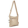 Alvar Metallic Crossbody Bag,Champagne Metallic,small