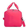 FLONA FOLDABLE DUFFLE BAG,Vibrant Pink,small