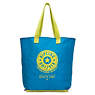 Hip Hurray Foldable Tote Bag,Blue Skies Metallic Combo,small