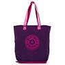 Hip Hurray Foldable Tote Bag,Purple Orchid,small