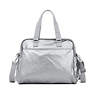 Alanna Metallic Diaper Bag,Platinum Metallic,small