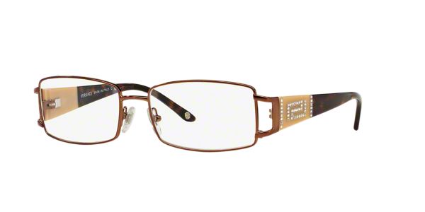 versace rectangle eyeglasses