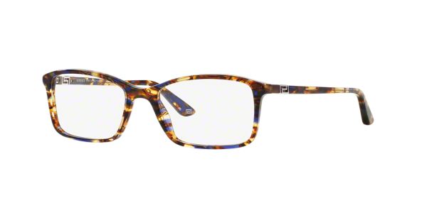 VE3163: Shop Versace Brown/Tan Square Eyeglasses at ...