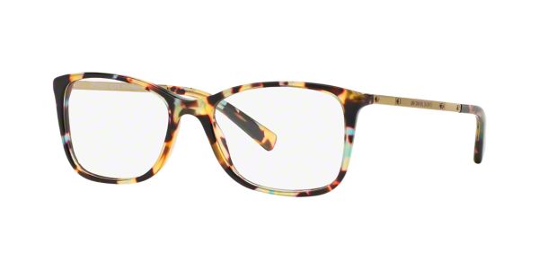 Mk4016 Antibes Shop Michael Kors Tortoise Rectangle Eyeglasses At Lenscrafters