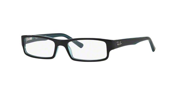 RX5246: Shop Ray-Ban Blue Rectangle Eyeglasses at LensCrafters