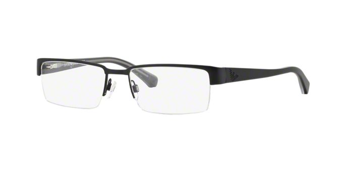 EA1006: Shop Emporio Armani Semi-Rimless Eyeglasses at ...