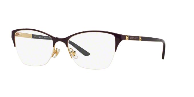 Ve1218 Shop Versace Semi Rimless Eyeglasses At Lenscrafters