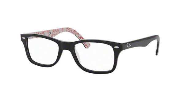 RX5228: Shop Ray-Ban Black Square Eyeglasses at LensCrafters