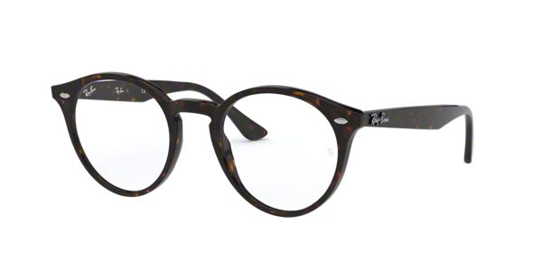 RX2180V: Shop Ray-Ban Tortoise Round Eyeglasses at ...
