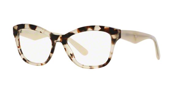 PR 29RV: Shop Prada Brown/Tan Cat Eye Eyeglasses at ...