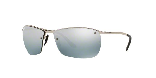 RB3544 64: Shop Ray-Ban Silver/Gunmetal/Grey Semi-Rimless ...