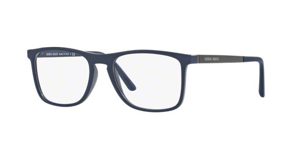 AR7119: Shop Giorgio Armani Blue Square Eyeglasses at ...