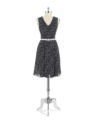 Anne Klein Plus Polka Dot Dress